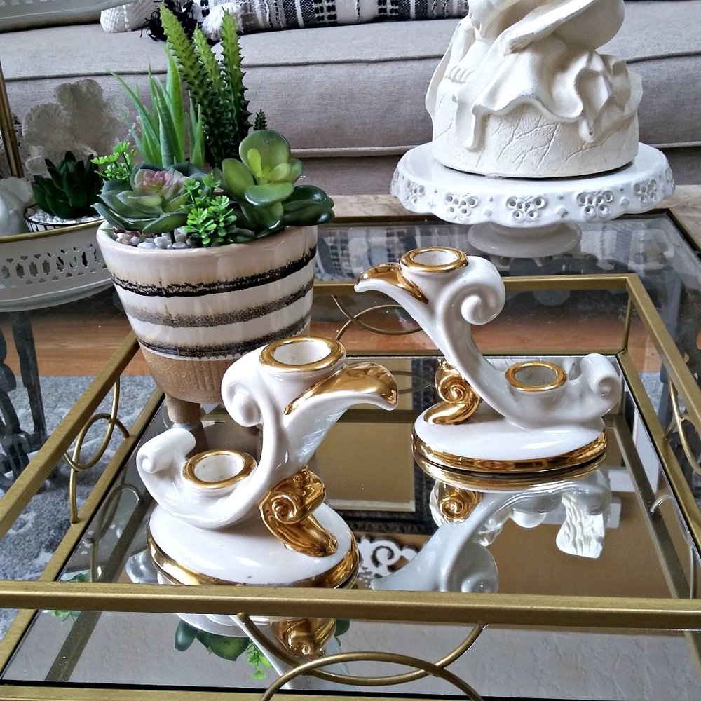 EXQUISITE Vintage ABINGDON Candle HOLDERS